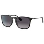 Ray Ban Sunglasses RB4187 Chris Matte Rubber Black Dark Grey Gradient Overview