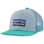 Patagonia Petten K's Trucker Hat P-6 Logo: Steam Blue Voorstelling