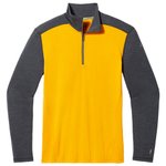 Smartwool Technical underwear M's Classic Thermal Merino 250 1/4 Zip Charcoal Honey Gold Overview