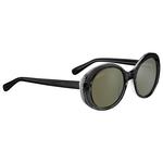 Serengeti Gafas Bacall Shiny Black Transparent Layer Polarized 555nm Presentación