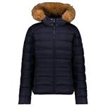 Jott Daunenjacke Luxe Navy Präsentation
