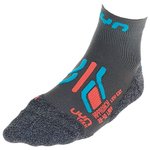 Uyn Chaussettes Lady Trekking Approach Low Cut Grey Turquoise Presentazione