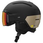 Salomon Visor helmet Driver Prime Sigma Photo Mips Black Light Bronze Poppy Red Overview