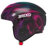Briko Helmet Vulcano 2.0 Graphik Shiny Seance Violet Black Pink Light Blue Overview