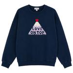 French Disorder Sweatshirt Rosa Warmy Love On Top Navy Präsentation