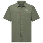 Salewa Wanderhemd Puez Short Sleeve Shirt Faded Green Präsentation