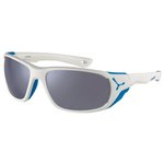 Cebe Sunglasses Jorasses L White Blue Matte - Zone Brown Silver Af Overview
