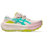 Asics Trailrunning-Schuhe Trabuco Max 5 Wmn Mineral Beige Aurora Green Präsentation
