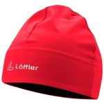 Loffler Nordic Beanie Mono Hat Red Overview