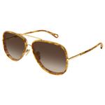 Chloé Lunettes de soleil CH0382S 002 Gold Tortoise Présentation