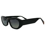 Binocle Eyewear Sunglasses Lena Shiny Black Gradient Grey Polarized Overview