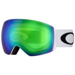 Oakley Masque de Ski Flight Deck Matte White Prizm Jade Iridium - Sans Présentation