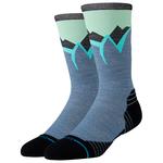 Stance Socken Perf Run Wool Crew Light Cushion Sock Icy Mountain Indigo Präsentation