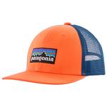 Patagonia Cap Kid's Trucker Hat P-6 Logo Orange Peel Overview