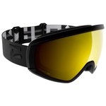 Flaxta Skibrille Continuous Black Gold Mirror Lens Präsentation