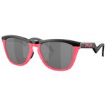 Oakley Occhiali da sole Frogskins Matte Black Neon Pink Prizm Black Presentazione