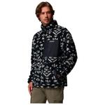 Columbia Winter Pass Reversible Fleece Black Geostripe 