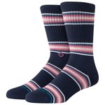 Stance Stripes Socks Hill Top Crew Navy 