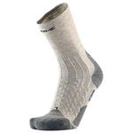 Therm-Ic Socken Outdoor Light Linen Crew Light Grey Charcoal Präsentation