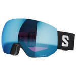 Salomon Masque de Ski Radium Pro Asian Fit Black Sigma Ice Blue Présentation