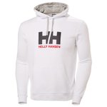 Helly Hansen Felpa Logo Hoodie White Presentazione