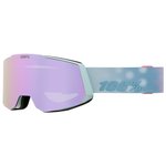 100 % Masque de Ski Snowcraft Hiper Goggle Stoneha Mmer - Mirror Lavender Lens Présentation