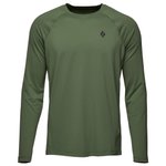 Black Diamond T-Shirt zum Klettern M Alpenglow L/S Crew Tundra Präsentation