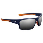 AZR Sunglasses Elite Bleue Mate Orange Polarisant Gris Miroir Overview