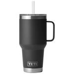 Yeti Mug Rambler 35 Oz (994 ml) Straw Mug Black Präsentation