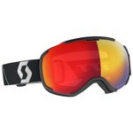Scott Masque de Ski Faze Ii Ls Mountain Black Light Sensitive Red Chrome Présentation