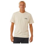 Rip Curl Tee-Shirt Heritage Ding Repairs Vintage White Overview