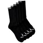 Rip Curl Brand Crew Sock 5-Pk Black 