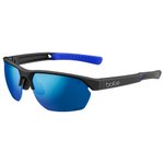 Bollé Lunettes de soleil Victus Black Matte Blue Volt+ Offshore Polarized Présentation