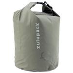 Zulupack Wasserdichte Tasche Tube 15L Warm Grey Präsentation