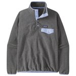 Patagonia Pull Women’s Lightweight Synchilla Snap-T Nickel With Pale Periwinkle Présentation