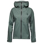 Black Diamond Hiking jacket W Stormline Stretch Rain Shell Laurel Green Overview