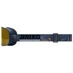 Briko Goggles Chino Sharp Lite Graphic Pickled Bluewood Orange Base Gold Mirror Overview