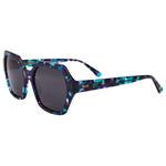 Binocle Eyewear Sunglasses Roma Shiny Turquoise Purple Gradient Grey Polarized Overview