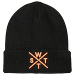 Watts Beanies Piano Cuffed Beanie Black Fluo Orange Overview