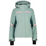 CMP Ski Jacket Woman Jacket Zip Hood Jade Overview
