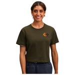 Black Diamond T-Shirt zum Klettern Faded Crop Ss Tee Dark Moss Präsentation