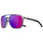 Julbo Lunettes de soleil Slack Translucide Brillant Gris Bleu Foncé Noir Présentation