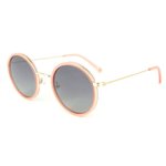 Binocle Eyewear Sonnenbrille Amsterdam Gold Pink Grey Polarized Präsentation