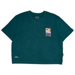 Bleubird Tee-Shirt Solace Cropped Teal Overview