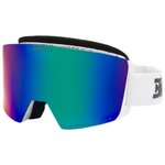 Briko Goggles Titan 8 Sharp Lite White Smoke Base Green Mirror + Pink Overview
