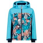 CMP Giubbotto tecnico Kid Girl Jacket Snaps Hood Topazio Blue Ink Presentazione
