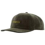 Patagonia Gorra Corduroy Cap Text Logo Old Growth Green Presentación