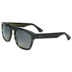 Binocle Eyewear Sunglasses Stefano Shiny Green Wood Gradient Grey Polarized Overview