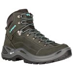 Lowa Hiking shoes Renegade Gtx Mid Ws Asphalt Turquoise Overview