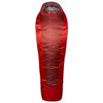 RAB Sleeping bag Solar Eco 3 Long Left Oxblood Red Overview